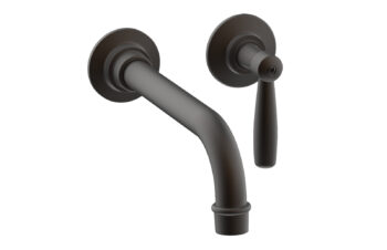 Phylrich WORKS Single Handle Wall Lavatory Set - Lever Handles 220-16 - Oil Rubbed Bronze