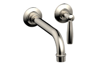 Phylrich WORKS Single Handle Wall Lavatory Set - Lever Handles 220-16 - Polished Nickel