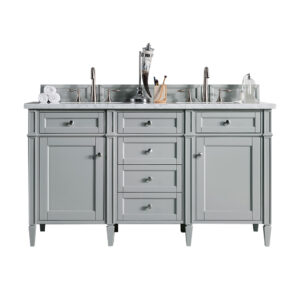 Brittany 60" Double Vanity, Urban Gray