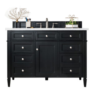Brittany 48" Single Vanity, Black Onyx