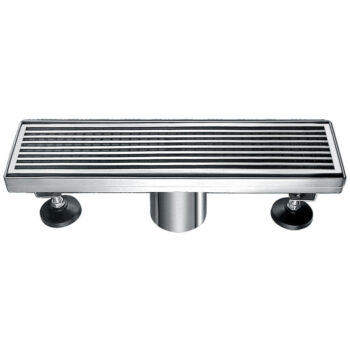 Dawn® Wheaton River Series - Linear Shower Drain 12"L In Polished satin