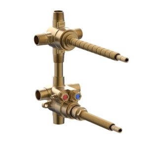 Phylrich 1/2″ Thermostatic Valve with 3 Way SHARED Diverter 1-133
