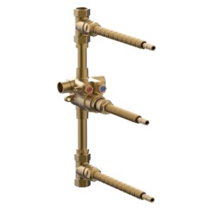 Phylrich 1/2″ Thermostatic Valve with Two Volume Controls 1-138