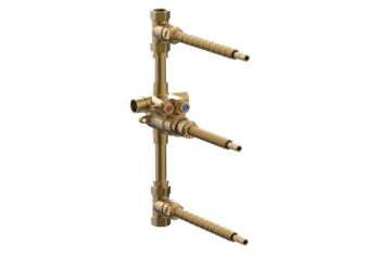 Phylrich 1/2" Thermostatic Valve with Two Volume Controls 1-138