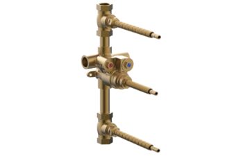 Phylrich 3/4" Thermostatic Valve with Two 3/4" Volume Controls 1-148