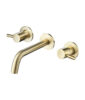 Isenberg Trim For Two Handle Wall Mounted Bathroom Faucet In Satin Brass