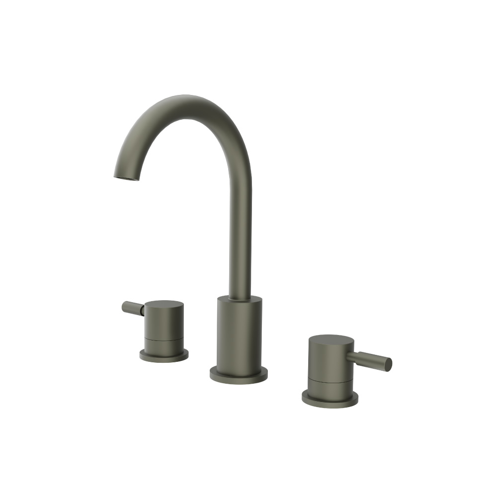 Isenberg Three Hole 8" Widespread Two Handle Bathroom Faucet In Brushed Nickel - Image 5