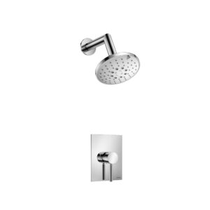 Flusso Single Output Shower Set With ABS Shower Head & Arm In Chrome