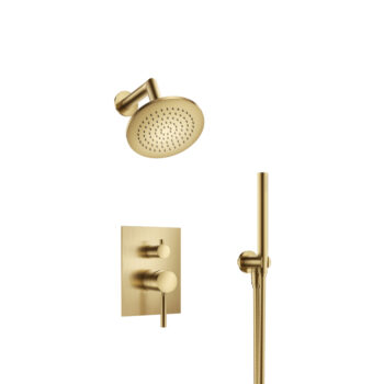 Isenberg Two Output Shower Set With Shower Head And Hand Held In Chrome - Image 4