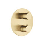 Flusso Trim For Thermostatic Valve In Satin Brass