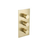 Flusso Trim For Thermostatic Valve In Satin Brass