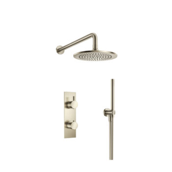 Isenberg Two Output Shower Set With Shower Head And Hand Held In Brushed Bronze - Image 2