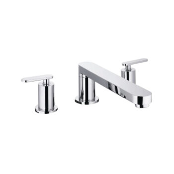 Isenberg Three Hole 8" Widespread Two Handle Bathroom Faucet In Chrome