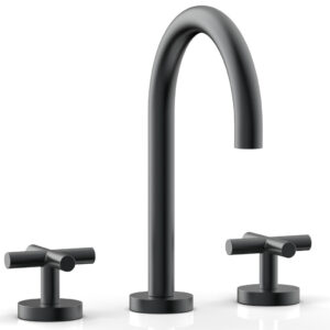 Phylrich TRANSITION – Widespread Faucet – High Spout, Cross Handles 120-01 – Gun Metal