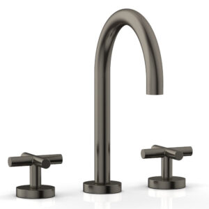 Phylrich TRANSITION – Widespread Faucet – High Spout, Cross Handles 120-01 – Pewter