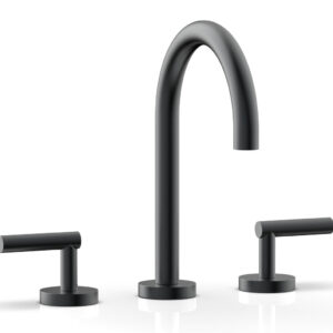 Phylrich TRANSITION – Widespread Faucet – High Spout, Lever Handles 120-02 – Gun Metal