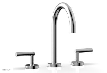 Phylrich TRANSITION - Widespread Faucet - High Spout, Lever Handles 120-02 - Polished Chrome