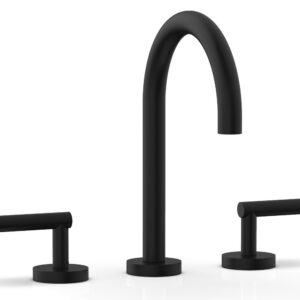 Phylrich TRANSITION – Widespread Faucet – High Spout, Lever Handles 120-02 – Matte Black