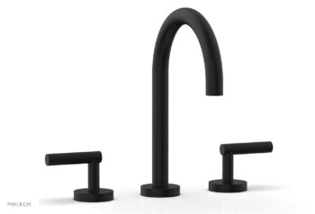 Phylrich TRANSITION - Widespread Faucet - High Spout, Lever Handles 120-02 - Matte Black