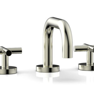 Phylrich TRANSITION – Widespread Faucet – Low Spout, Cross Handles 120-03 – Satin Nickel