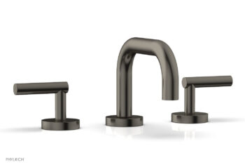 Phylrich TRANSITION - Widespread Faucet - Low Spout, Lever Handles 120-04 - Pewter