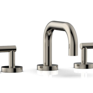 Phylrich TRANSITION – Widespread Faucet – Low Spout, Lever Handles 120-04 – Polished Nickel