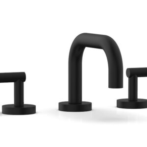 Phylrich TRANSITION – Widespread Faucet – Low Spout, Lever Handles 120-04 – Matte Black
