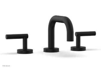 Phylrich TRANSITION - Widespread Faucet - Low Spout, Lever Handles 120-04 - Matte Black