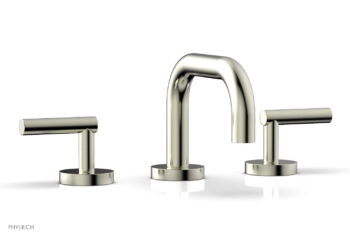 Phylrich TRANSITION - Widespread Faucet - Low Spout, Lever Handles 120-04 - Satin Nickel