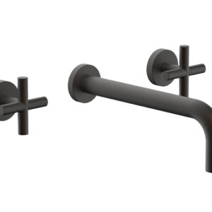 Phylrich TRANSITION – Wall Lavatory Set 10″ Spout – Cross Handles 120-11-10 – Oil Rubbed Bronze