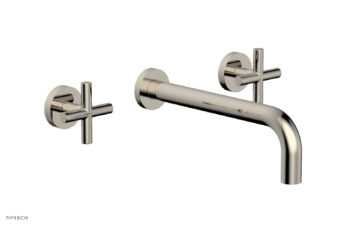 Phylrich TRANSITION - Wall Lavatory Set 10" Spout - Cross Handles 120-11-10 - Polished Nickel