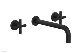 Phylrich TRANSITION - Wall Lavatory Set 10" Spout - Cross Handles 120-11-10 - Matte Black