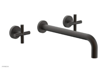 Phylrich TRANSITION - Wall Lavatory Set 12" Spout - Cross Handles 120-11-12 - Oil Rubbed Bronze