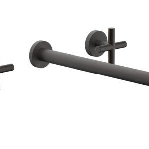 Phylrich TRANSITION – Wall Lavatory Set 14″ Spout – Cross Handles 120-11-14 – Oil Rubbed Bronze