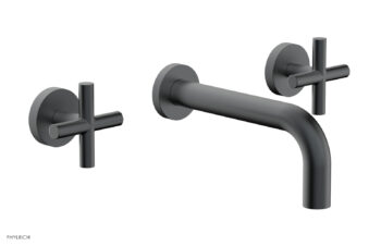 Phylrich TRANSITION - Wall Lavatory Set 7 1/2" Spout - Cross Handles 120-11 - Gun Metal