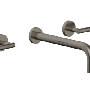 Phylrich TRANSITION – Wall Lavatory Set 10″ Spout – Lever Handles 120-12-10 – Pewter