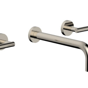 Phylrich TRANSITION – Wall Lavatory Set 10″ Spout – Lever Handles 120-12-10 – Polished Nickel