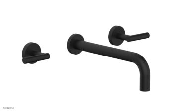 Phylrich TRANSITION - Wall Lavatory Set 10" Spout - Lever Handles 120-12-10 - Matte Black