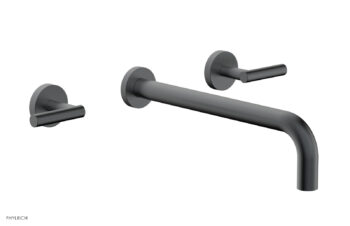 Phylrich TRANSITION - Wall Lavatory Set 12" Spout - Lever Handles 120-12-12 - Gun Metal