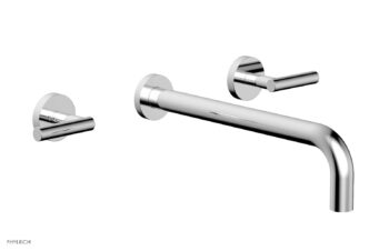 Phylrich TRANSITION - Wall Lavatory Set 12" Spout - Lever Handles 120-12-12 - Polished Chrome