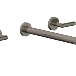 Phylrich TRANSITION – Wall Lavatory Set 12″ Spout – Lever Handles 120-12-12 – Pewter