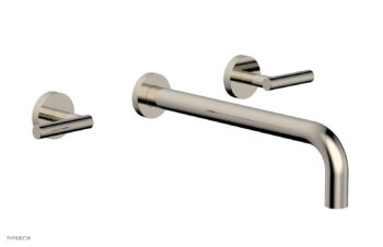 Phylrich TRANSITION - Wall Lavatory Set 12" Spout - Lever Handles 120-12-12 - Polished Nickel