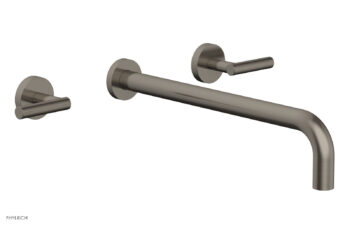 Phylrich TRANSITION - Wall Lavatory Set 14" Spout - Lever Handles 120-12-14 - Pewter