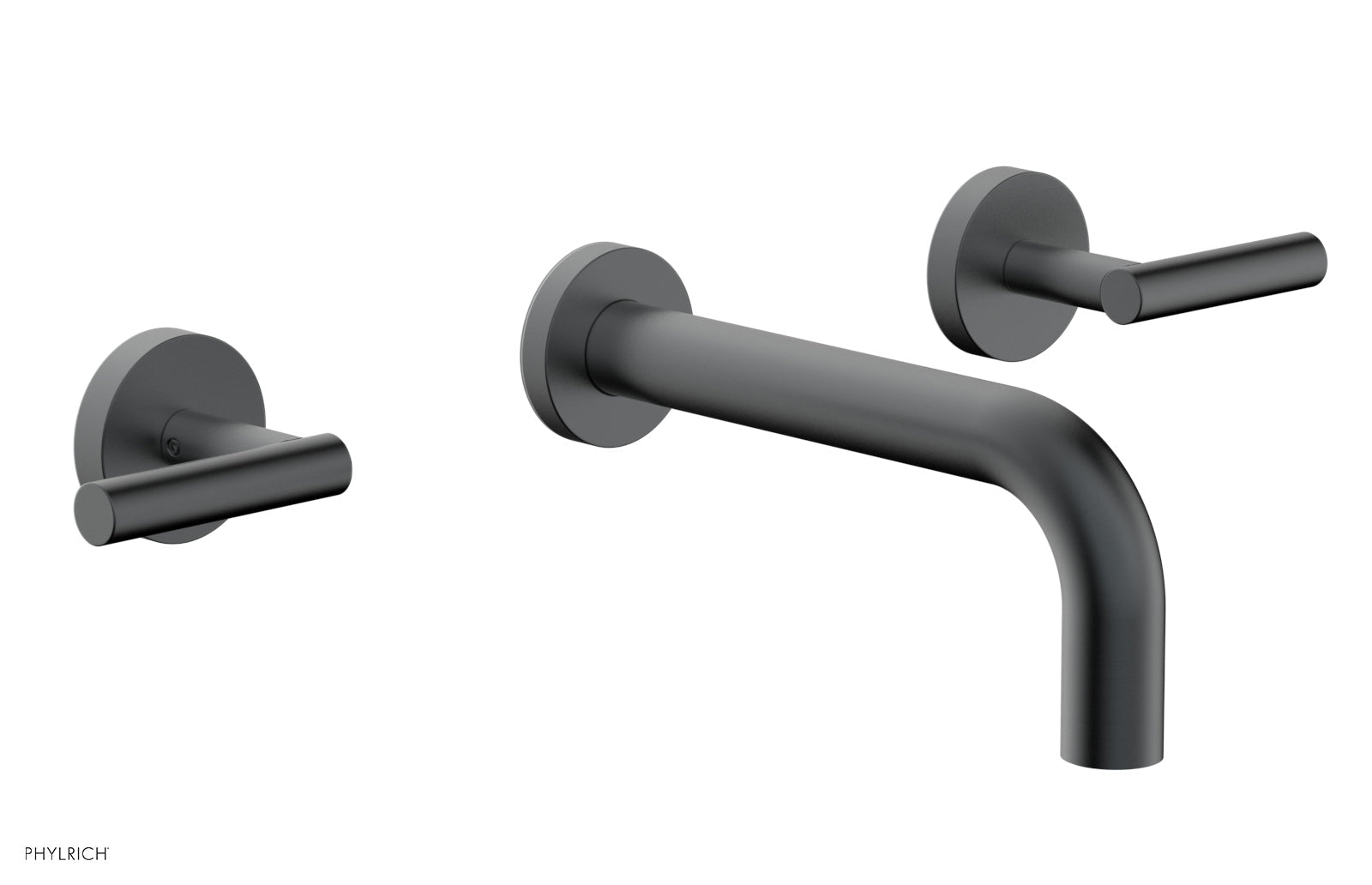 Phylrich TRANSITION - Wall Lavatory Set 7 1/2" Spout - Lever Handles 120-12 - Gun Metal