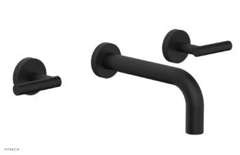 Phylrich TRANSITION - Wall Lavatory Set 7 1/2" Spout - Lever Handles 120-12 - Matte Black