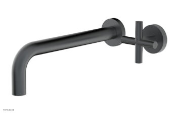 Phylrich Transition 10" Single Handle Wall Lavatory Set - Cross Handle 120-15-10 - Gun Metal