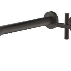 Phylrich Transition 10″ Single Handle Wall Lavatory Set – Cross Handle 120-15-10 – Oil Rubbed Bronze