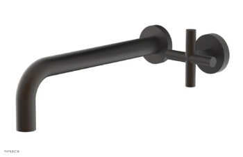 Phylrich Transition 10" Single Handle Wall Lavatory Set - Cross Handle 120-15-10 - Oil Rubbed Bronze