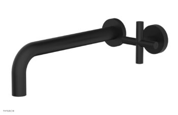 Phylrich Transition 10" Single Handle Wall Lavatory Set - Cross Handle 120-15-10 - Matte Black