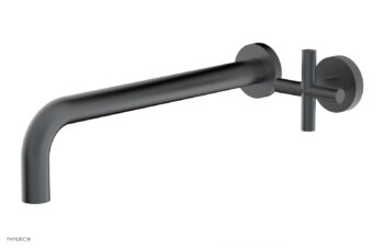 Phylrich Transition 12" Single Handle Wall Lavatory Set - Cross Handle 120-15-12 - Gun Metal
